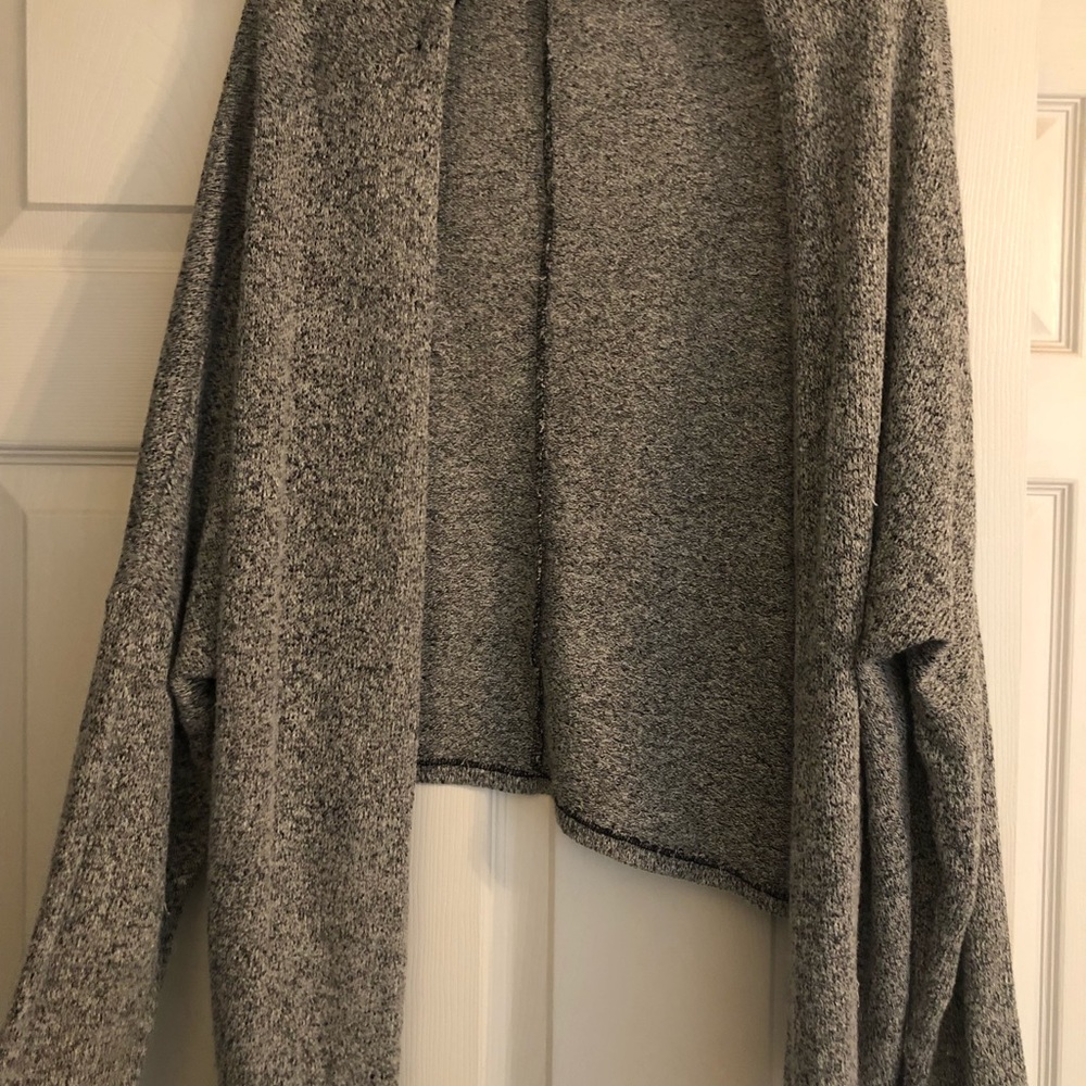 Slouchy black and white sweater